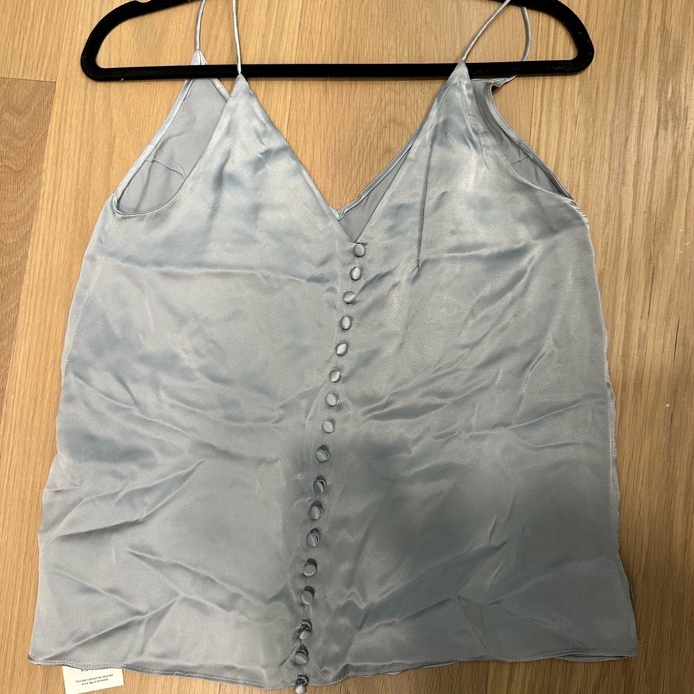 CAMI silk button top